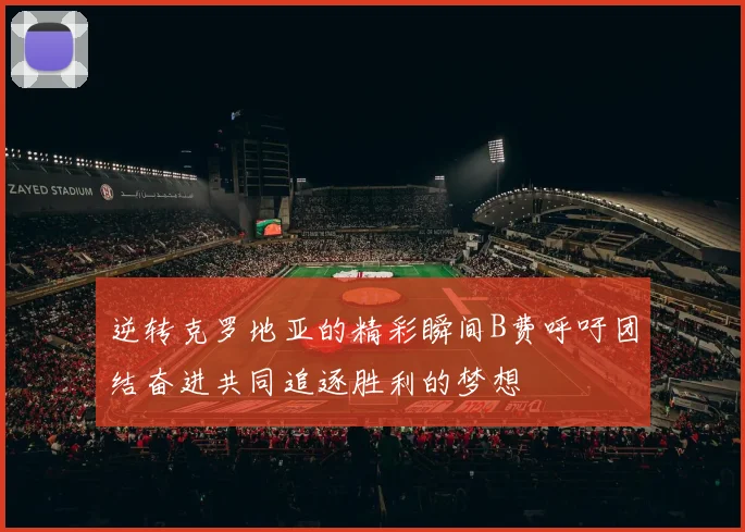逆转克罗地亚的精彩瞬间B费呼吁团结奋进共同追逐胜利的梦想