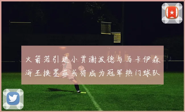 火箭若引进小贾谢泼德与马卡伊森海王换墨菲或将成为冠军热门球队